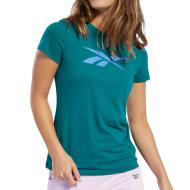 T-shirt Vert Femme Reebok Vector pas cher