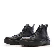 Baskets Noires Femme Converse All Star Lugged Lift Platform Leather vue 6