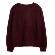 Pull Bordeaux Femme Teddy Smith Keith vue 2