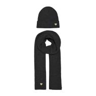 Bonnet + Echarpe Gris foncé Femme Only Onlavery Life Scarf And Beanie Set pas cher