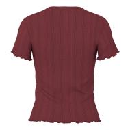 T-Shirt Bordeaux Femme Pieces Marie vue 3