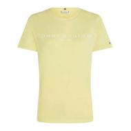 T-shirt Jaune Femme Tommy Hilfiger Reg Corp