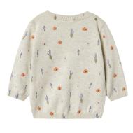 Pull Beige à Fleurs Fille Name it Fohio vue 2