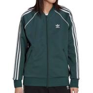 Veste de survêtement Verte Femme Adidas Tracktop