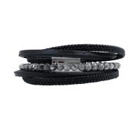 Bracelet Noir Geographical Norway 315124 pas cher