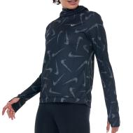 Sweat à Capuche de Sport Noir/Gris Femme Nike Pacer Hooded pas cher