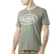 T-shirt Kaki/Beige Homme Von Dutch TYRON pas cher