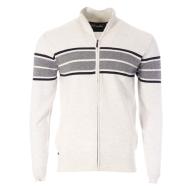 Pull Zippé Blanc/Gris Homme RMS26 60936