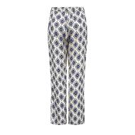 Pantalons fluide Blanc/Bleu Femme Only Palazzo vue 2