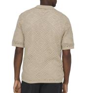 Chemise Crochet Beige Homme Only & Sons Life 5 vue 2