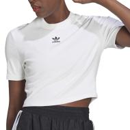 T-shirt Blanc Crop Femme Adidas HF3394 pas cher