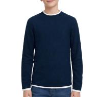 Jersey Jack & Jones Twinn Knit Neck Azul Marino Niño