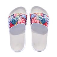 Claquettes Blanches à fleurs Fille Kappa Logo Sarty 2 vue 3