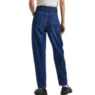 Jean Paper Bag Bleu Femme Pepe jeans Rachel vue 2