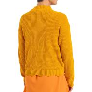 Pull Moutarde Femme JDY Scallop Edge vue 2