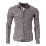 Chemise Grise à motifs Homme Teddy Smith Carton Strectch