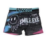 Boxer Noir/Bleu à Imprimés Homme Freegun GLI pas cher