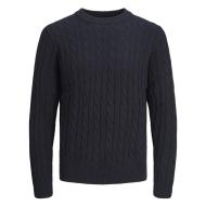 Pull Marine Homme Jack & Jones Hross vue 2