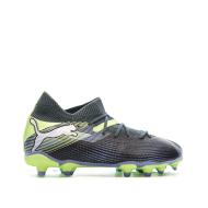 Chaussures football Marine/Vert Garçon Puma Future 7 Match vue 2