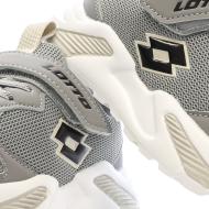 Baskets Grises/Blanches Garçon Lotto Bologna vue 7