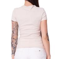 T-Shirt Beige Femme Tommy Hilfiger Essentials vue 2