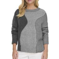 Pull Gris Femme Only Gro pas cher