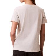 T-Shirt Gris Clair Femme Calvin Klein Jeans Archive LV047B205G vue 2