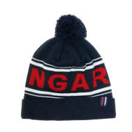 Bonnet bleu foncé homme Hungaria Pompom