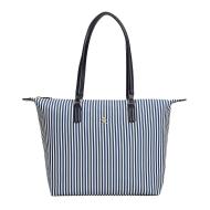 Sac à Cabas Rayure Blanc/Marine Femme Tommy Hilfiger Poppy Summer Tote pas cher
