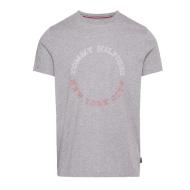 T-shirt Gris Homme Tommy Hilfiger Monotype Roundle