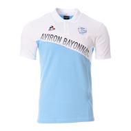 Aviron bayonnais Polo Blanc/Bleu Homme Le Coq Sportif Fanwear pas cher