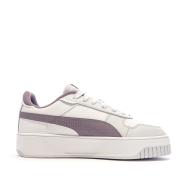 Baskets Blanc/Violet Femme Puma Carina Street vue 2