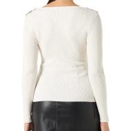 Pull Écru Femme Morgan Mjun vue 2