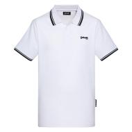 Polo Blanc Homme Schott PSWILL2 pas cher