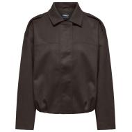 Dunkelbraune Wildlederjacke für Damen von Only Amber günstig