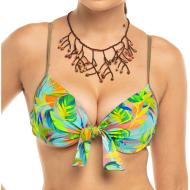 Haut de Bikini Vert/Fleurs Femme Sun Project Push Up