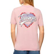 T-Shirt Rose Femme Tommy Hilfiger DW0DW21524 vue 2