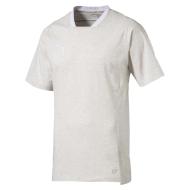 T-shirt blanc cassé chiné homme Puma Final pas cher