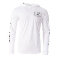 T-shirt Manches Longues Blanc Homme Salty Crew Stealth Hood