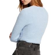 Pull Bleu Clair Femme Morgan Moove vue 2