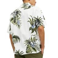 Chemisette Blanche/Verte Garçon Jack & Jones Tropic vue 2