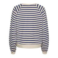 Sweat Marinière Bleu/Ecru Femme Pieces Greta vue 2