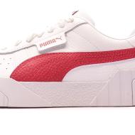 Baskets Blanc/Rouge Femme Puma Cali vue 7