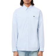 Chemise Bleu Homme Lacoste Adult popeline pas cher