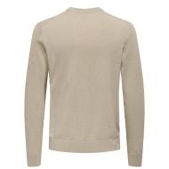 Pull Beige Homme Only & Sons Onsrex Life vue 2