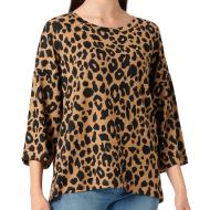 Pull Imprimé Léopard Marron Femme Vero Moda Olivia