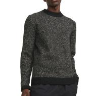 Pull Noir Chiné Homme Jack & Jones Space