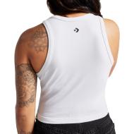 Débardeur Blanc Femme Converse High Neck vue 2