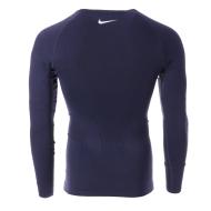 T-shirt Manches Longues Marine Homme technique Nike Pro vue 2