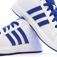 Baskets Blanc/Bleu Garçon Junior Adidas Grand Court 2.0 vue 7